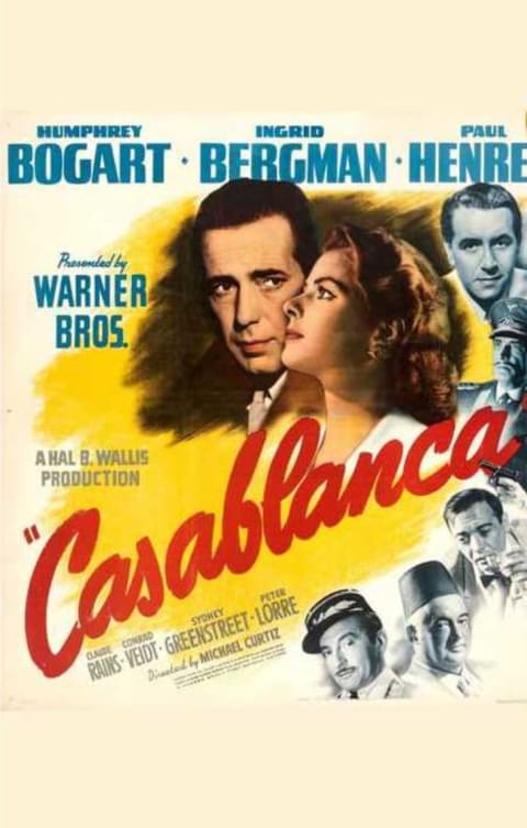 Poster for Casablanca (1946).