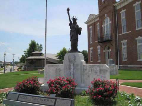 The Paragould War Memorial.