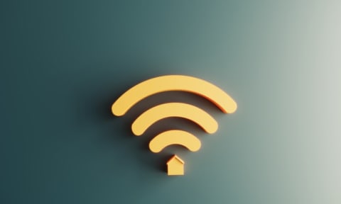 The international sign for Wi-Fi.