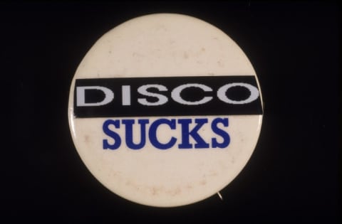 The disco backlash of the late 1970s kept the disco ball from spinning.