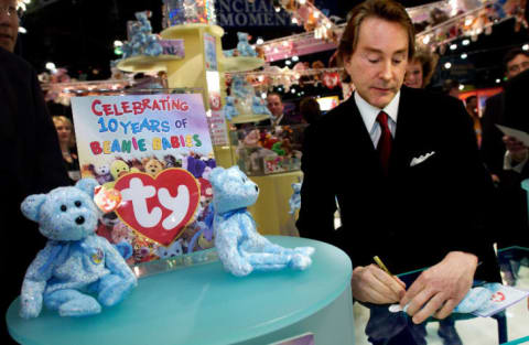 Beanie Babies creator Ty Warner signs autographs in 2003.