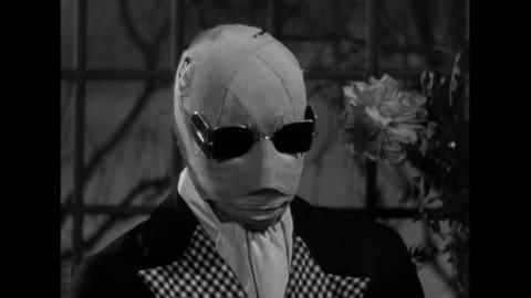 Claude Rains as The Invisible Man (1933).