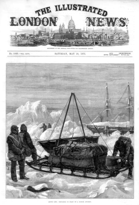 The British Arctic Expedition of 1875-1876, led by Sir George Strong Nares, was sent by the British Admiralty to attempt to reach the North Pole. They made the first passage through the strait between Greenland and Ellesmere Island (subsequently named the Nares Strait), but scurvy and inadequate winter clothing forced a retreat.