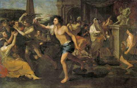 Andrea Camassei's 1635 oil painting Lupercalia.