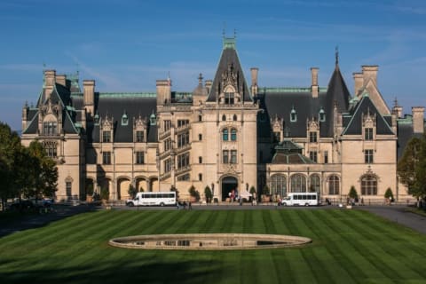 Asheville, North Carolina's Biltmore Estate, built by George Vanderbilt during the Gilded Age.