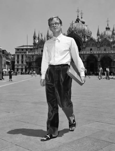 Capote in Venice, Italy, in 1951.