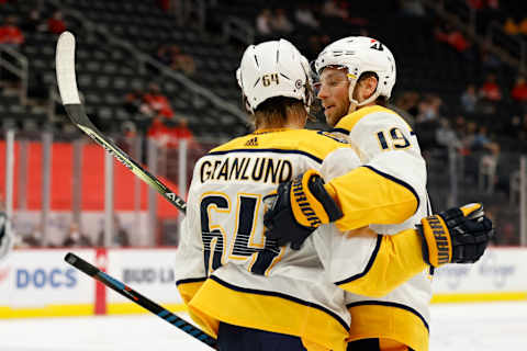 Nashville Predators center Mikael Granlund (64). Mandatory Credit: Rick Osentoski-USA TODAY Sports