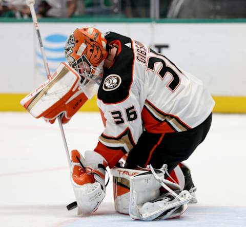 DALLAS, TEXAS – APRIL 29: John Gibson (Photo by Tom Pennington/Getty Images)