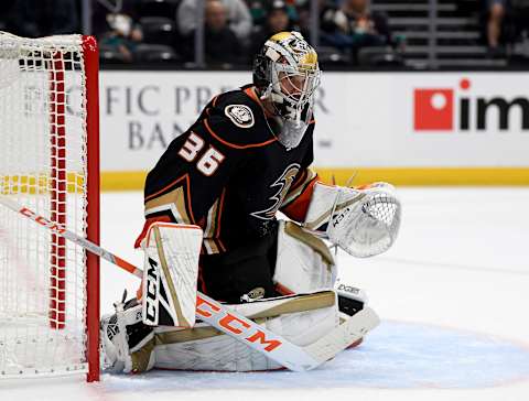 John Gibson #36 of the Anaheim Ducks (Photo by Harry How/Getty Images)