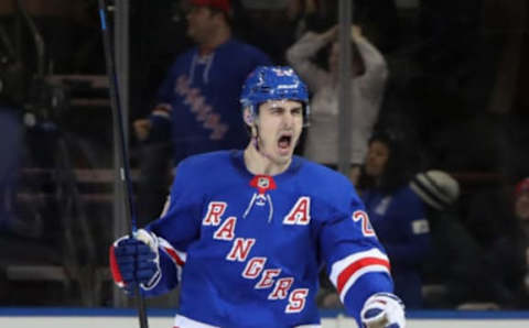 Chris Kreider #20 of the New York Rangers