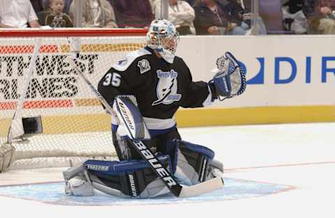 Tampa Bay Lightning, Nikolai Khabibulin (Mandatory Credit: Dave Sandford/Getty Images/NHLI)