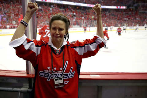 Lynda Carter, Washington Capitals (Photo by Gregory Shamus/Getty Images)