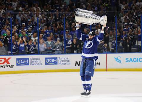 Anthony Cirelli #71 of the Tampa Bay Lightning. (Photo by Bruce Bennett/Getty Images)