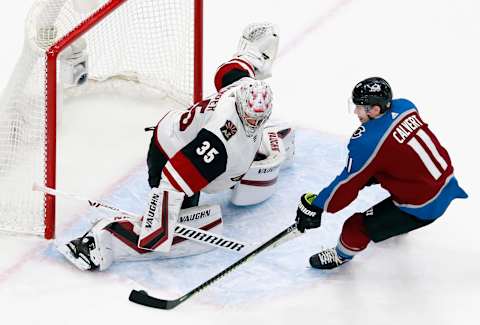 EDMONTON, ALBERTA – AUGUST 19: Darcy Kuemper (Photo by Jeff Vinnick/Getty Images)