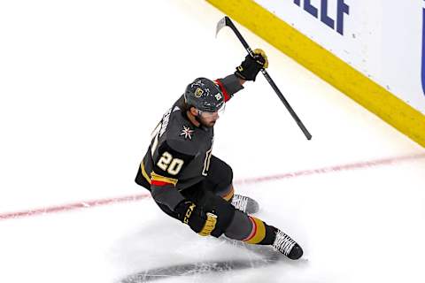 Chandler Stephenson #20 of the Vegas Golden Knights (Photo by Bruce Bennett/Getty Images)