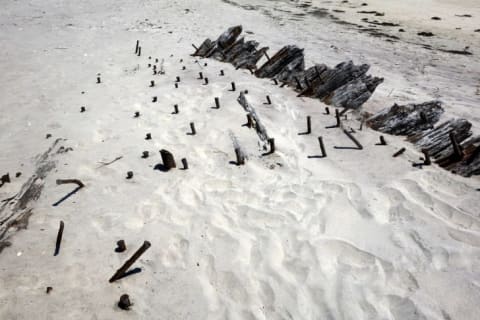 A Fire Island shipwreck thought to be the Bessie White