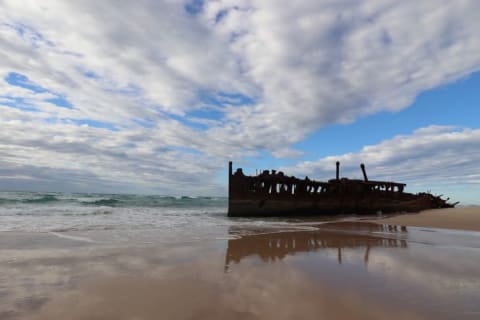 The S.S Maheno Shipwreck on Fraser Island