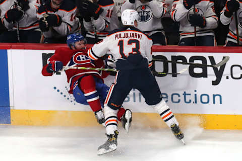 Jesse Puljujarvi #13, Edmonton Oilers Mandatory Credit: Jean-Yves Ahern-USA TODAY Sports