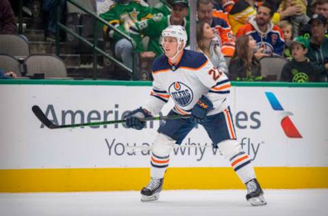 Edmonton Oilers Tyson Barrie #22 Mandatory Credit: Jerome Miron-USA TODAY Sports