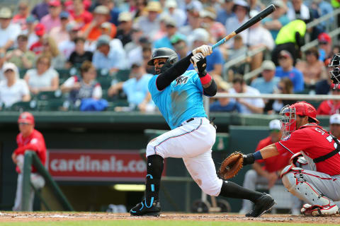 Jonathan Villar #2 of the Miami Marlins (Photo by Rich Schultz/Getty Images)