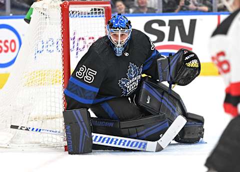 Toronto Maple Leafs goalie Petr Mrazek (35): Dan Hamilton-USA TODAY Sports