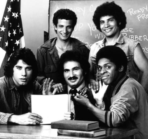 A cast photo from 'Welcome Back, Kotter'