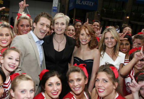 Matthew Morrison, Jane Lynch, Jayma Mays and Jessalyn Gilsig from 'Glee'