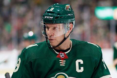 Mikko Koivu #9 , a potential New York rangers target (Photo by Hannah Foslien/Getty Images)