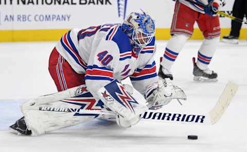 Alexandar Georgiev of the New York Rangers (Photo by Ethan Miller/Getty Images)