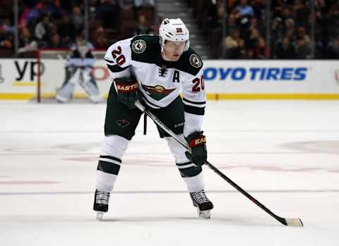 Minnesota Wild defenseman Ryan Suter (20). Mandatory Credit: Kirby Lee-USA TODAY Sports