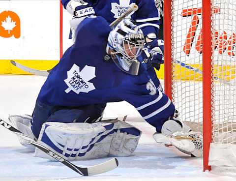 Toronto Maple Leafs – Vesa Toskala (Photo by Graig Abel/NHLI via Getty Images)