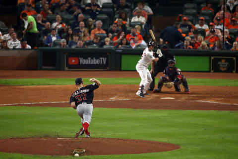 Although Strasburg could re-sign with the Nats, the Phillies could compete for him as well. Photo by Cooper Neill/MLB Photos via Getty Images.