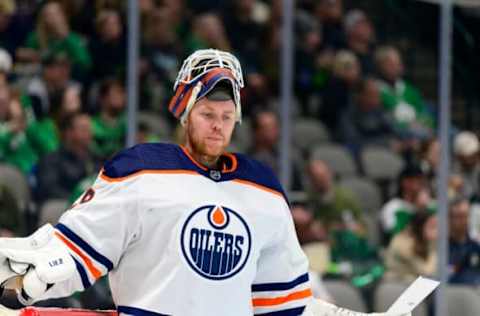 Edmonton Oilers Goalie Mikko Koskinen #19 Mandatory Credit: Jerome Miron-USA TODAY Sports