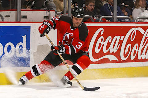 Ken Daneyko #3 of the New Jersey Devils (Photo by Mitchell Layton/Getty Images)