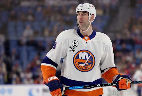 Apr 23, 2022; Buffalo, New York, USA; Zdeno Chara. Mandatory Credit: Timothy T. Ludwig-USA TODAY Sports