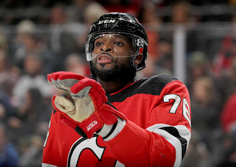 P.K. Subban #76 of the New Jersey Devils (Photo by Elsa/Getty Images)