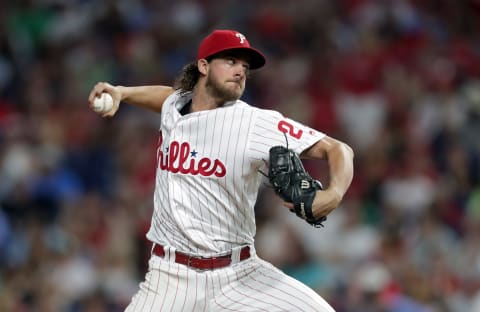 Nola is ready to lead the Phillies toward the playoffs. Photo by H. Martin/Getty Images.