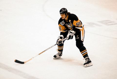 NHL, Mario Lemieux (Photo by Focus on Sport/Getty Images)