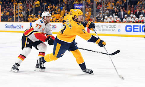 Nashville Predators left wing Filip Forsberg (9) Mandatory Credit: Christopher Hanewinckel-USA TODAY Sports