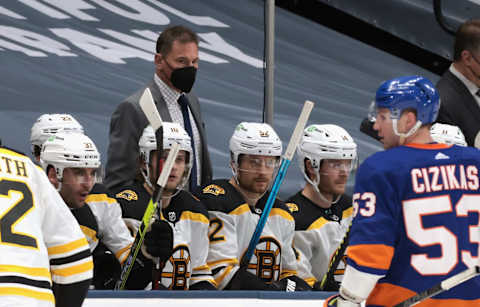 Head coach Bruce Cassidy of the Boston Bruins. (Photo by Bruce Bennett/Getty Images)