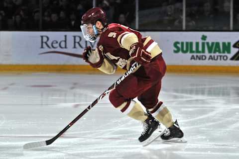 Logan Hutsko of the Boston College Eagles (Photo by Michael Tureski/Icon Sportswire via Getty Images)