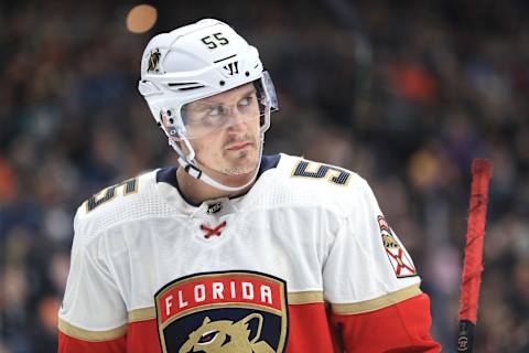 Noel Acciari #55 of the Florida Panthers (Photo by Sean M. Haffey/Getty Images)