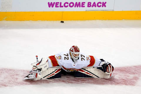 Sergei Bobrovsky #72 of the Florida Panthers. (Photo by Andre Ringuette/Freestyle Photo/Getty Images)