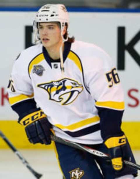 Nashville Predators forward Kevin Fiala (56). Mandatory Credit: Perry Nelson-USA TODAY Sports