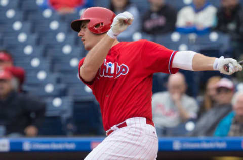 Joseph Drives in the Winning Run with His 11th-Inning RBI Single. Photo by: Bill Streicher – USA TODAY Sports