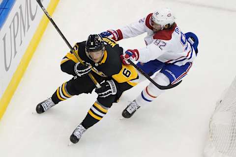 John Marino #6 of the Pittsburgh Penguins. (Photo by Andre Ringuette/Freestyle Photo/Getty Images)