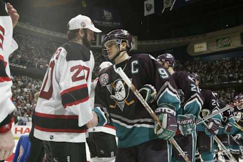 Paul Kariya (Photo by Elsa/Getty Images/NHLI)