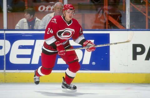 Sami Kapanen #24, Carolina Hurricanes Mandatory Credit: Elsa Hasch /Allsport