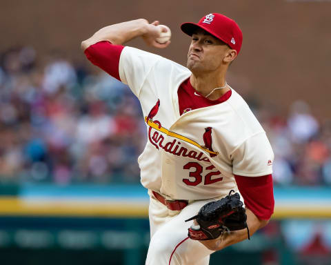 DETROIT, MI – SEPTEMBER 08: Starting pitcher Jack Flaherty #32 of the St. Louis Cardinals throws in the first inning against the Detroit Tigers during a MLB game at Comerica Park on September 8, 2018 in Detroit, Michigan. (Photo by Dave Reginek/Getty Images)