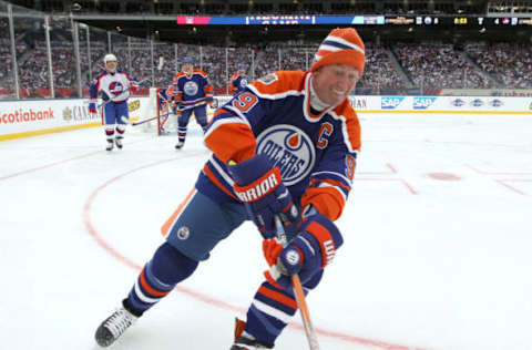 Wayne Gretzky #99 of the Edmonton Oilers. (Photo by Jason Halstead /Getty Images)